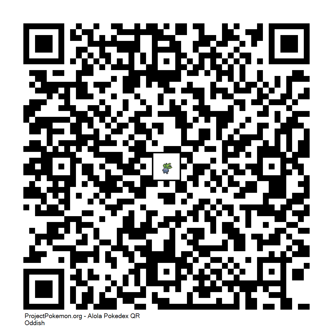 Cdigo QR de Oddish